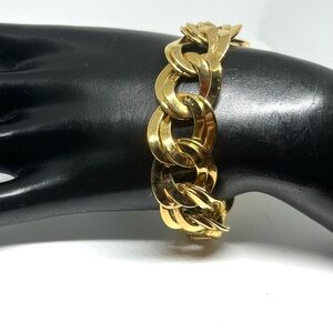 Vintage 80s Monet Double Link Bracelet